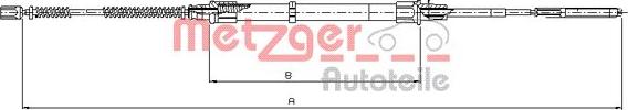 Metzger 10.7493 - Trose, Stāvbremžu sistēma www.autospares.lv