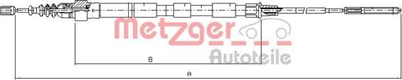 Metzger 10.7410 - Trose, Stāvbremžu sistēma www.autospares.lv