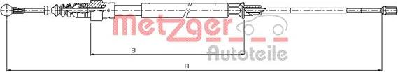 Metzger 10.7509 - Trose, Stāvbremžu sistēma www.autospares.lv