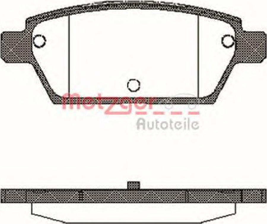 Metzger 119510 - Bremžu uzliku kompl., Disku bremzes www.autospares.lv