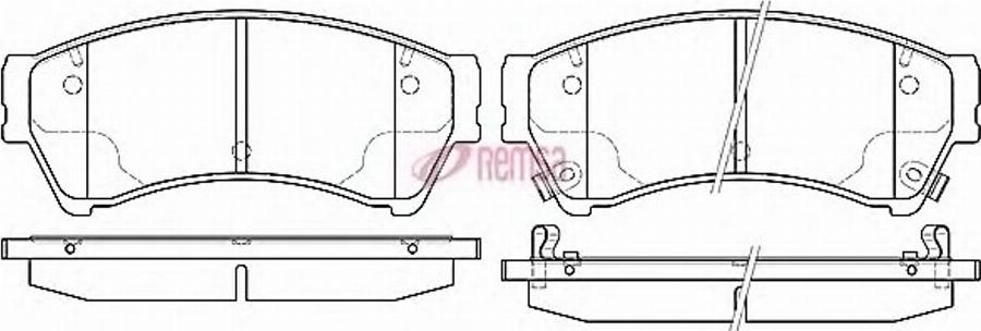 Metzger 119602 - Bremžu uzliku kompl., Disku bremzes www.autospares.lv