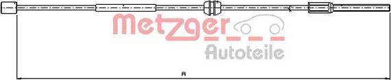 Metzger 11.5756 - Trose, Stāvbremžu sistēma www.autospares.lv