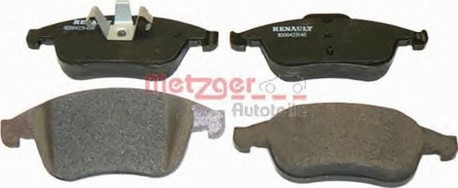 Metzger 1160101 - Bremžu uzliku kompl., Disku bremzes www.autospares.lv