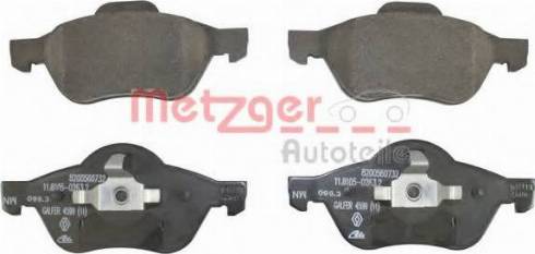 Metzger 1160102 - Bremžu uzliku kompl., Disku bremzes www.autospares.lv