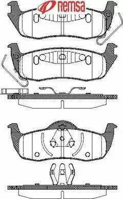 Metzger 1170766 - Bremžu uzliku kompl., Disku bremzes www.autospares.lv