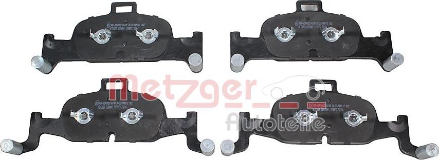 Metzger 1170973 - Bremžu uzliku kompl., Disku bremzes www.autospares.lv