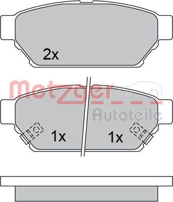 Metzger 1170492 - Bremžu uzliku kompl., Disku bremzes autospares.lv