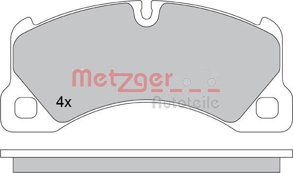 Metzger 1170445 - Bremžu uzliku kompl., Disku bremzes www.autospares.lv