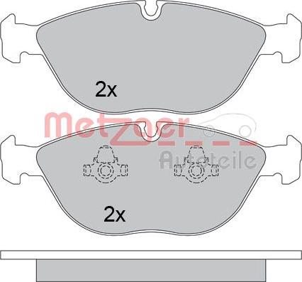 Metzger 1170454 - Bremžu uzliku kompl., Disku bremzes autospares.lv