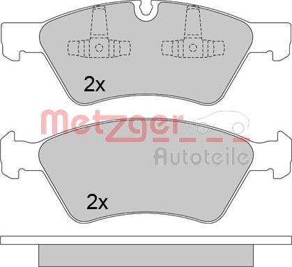 Metzger 1170464 - Bremžu uzliku kompl., Disku bremzes www.autospares.lv