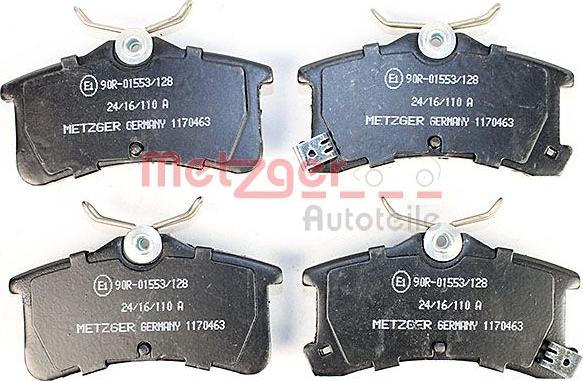 Metzger 1170463 - Bremžu uzliku kompl., Disku bremzes autospares.lv