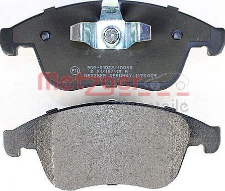 Metzger 1170409 - Bremžu uzliku kompl., Disku bremzes www.autospares.lv