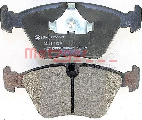 Metzger 1170489 - Bremžu uzliku kompl., Disku bremzes www.autospares.lv