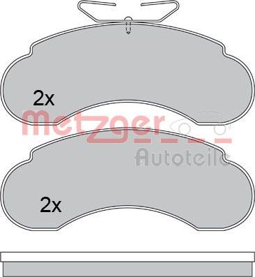 Metzger 1170485 - Bremžu uzliku kompl., Disku bremzes autospares.lv