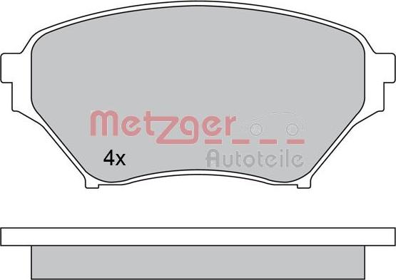 Metzger 1170480 - Bremžu uzliku kompl., Disku bremzes www.autospares.lv