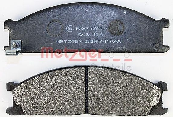 Metzger 1170488 - Bremžu uzliku kompl., Disku bremzes www.autospares.lv