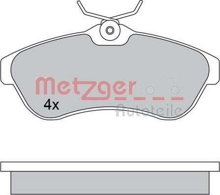 Metzger 1170438 - Bremžu uzliku kompl., Disku bremzes www.autospares.lv