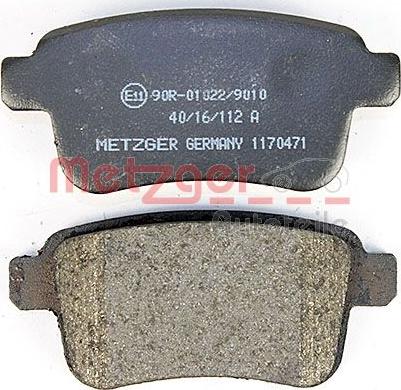 Metzger 1170471 - Bremžu uzliku kompl., Disku bremzes www.autospares.lv