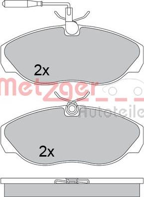 Metzger 1170477 - Bremžu uzliku kompl., Disku bremzes www.autospares.lv