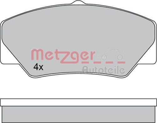 Metzger 1170599 - Bremžu uzliku kompl., Disku bremzes autospares.lv