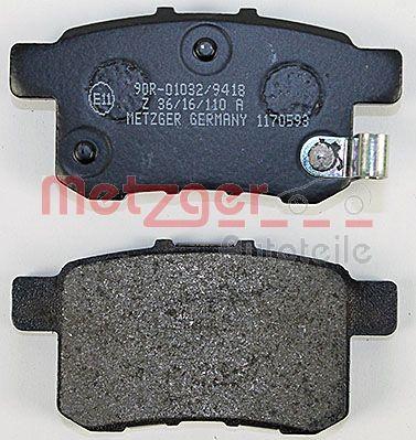 Metzger 1170593 - Bremžu uzliku kompl., Disku bremzes www.autospares.lv