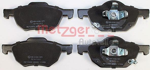 Metzger 1170558 - Bremžu uzliku kompl., Disku bremzes www.autospares.lv