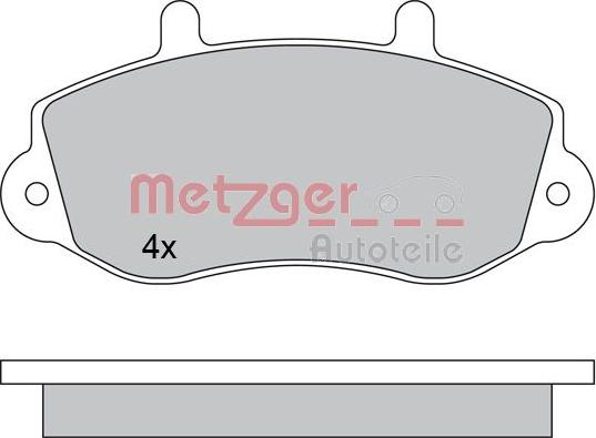 Metzger 1170553 - Bremžu uzliku kompl., Disku bremzes www.autospares.lv