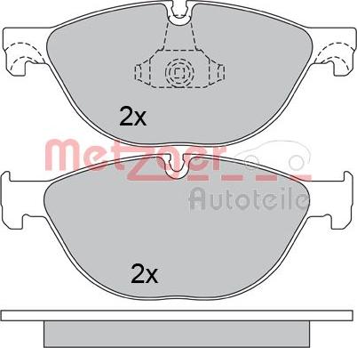 Metzger 1170564 - Bremžu uzliku kompl., Disku bremzes www.autospares.lv