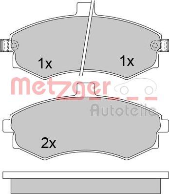 Metzger 1170506 - Bremžu uzliku kompl., Disku bremzes autospares.lv