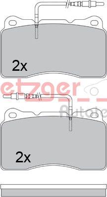 Metzger 1170534 - Bremžu uzliku kompl., Disku bremzes www.autospares.lv