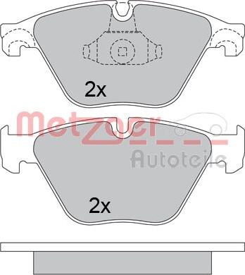 Metzger 1170538 - Bremžu uzliku kompl., Disku bremzes www.autospares.lv