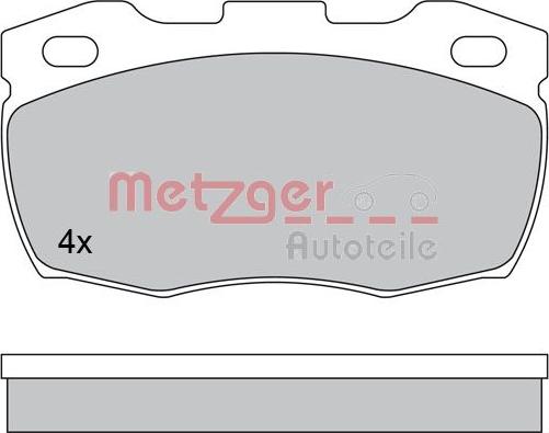 Metzger 1170573 - Bremžu uzliku kompl., Disku bremzes www.autospares.lv