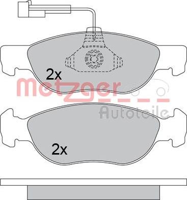 Metzger 1170606 - Bremžu uzliku kompl., Disku bremzes autospares.lv