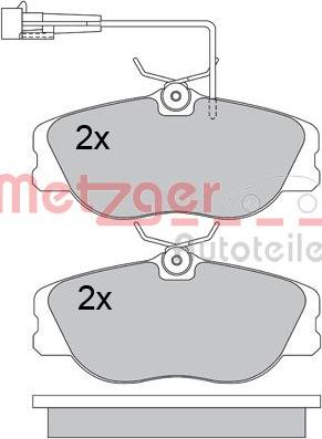 Metzger 1170602 - Bremžu uzliku kompl., Disku bremzes autospares.lv