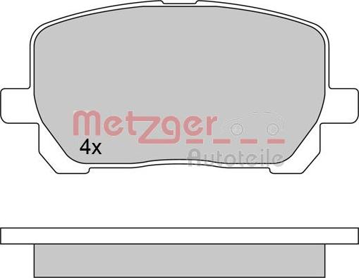 Metzger 1170616 - Bremžu uzliku kompl., Disku bremzes www.autospares.lv