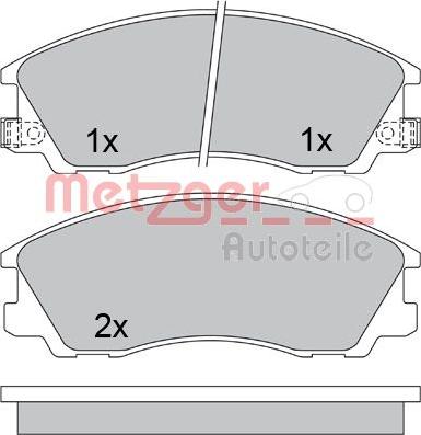 ACKOJA A52-2122 - Bremžu uzliku kompl., Disku bremzes www.autospares.lv