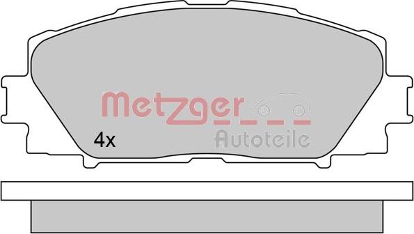 Metzger 1170618 - Bremžu uzliku kompl., Disku bremzes www.autospares.lv