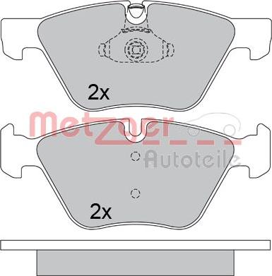 Metzger 1170684 - Bremžu uzliku kompl., Disku bremzes autospares.lv