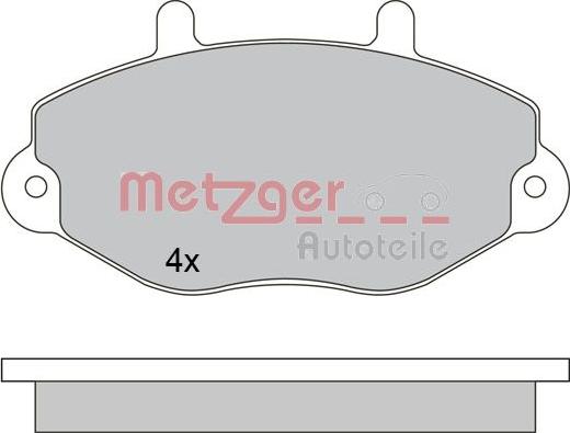 Metzger 1170629 - Bremžu uzliku kompl., Disku bremzes www.autospares.lv