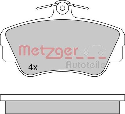 Metzger 1170627 - Bremžu uzliku kompl., Disku bremzes www.autospares.lv