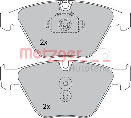 Metzger 1170090 - Bremžu uzliku kompl., Disku bremzes www.autospares.lv