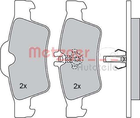 Metzger 1170049 - Bremžu uzliku kompl., Disku bremzes autospares.lv