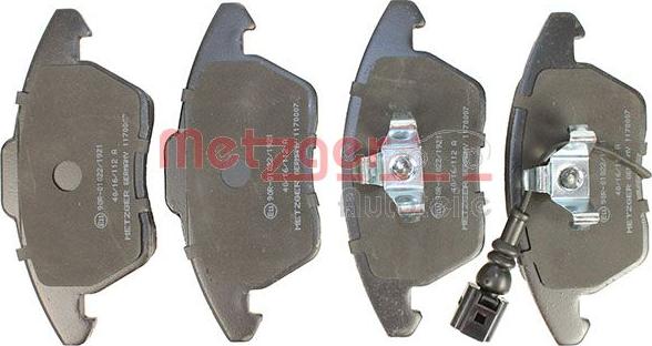 Metzger 1170007 - Bremžu uzliku kompl., Disku bremzes www.autospares.lv