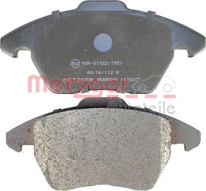 Metzger 1170007 - Bremžu uzliku kompl., Disku bremzes www.autospares.lv