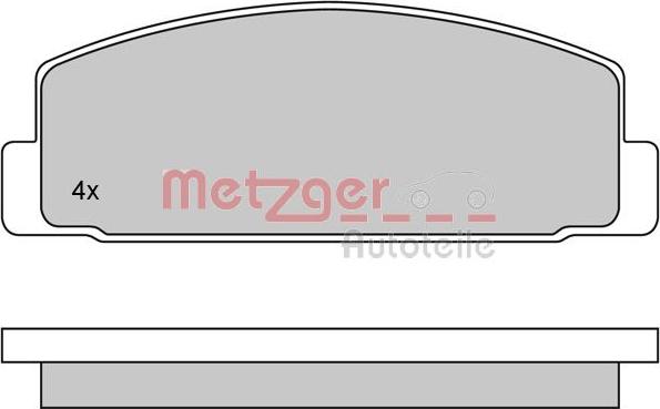 Metzger 1170088 - Bremžu uzliku kompl., Disku bremzes www.autospares.lv