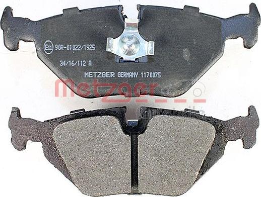 Metzger 1170075 - Bremžu uzliku kompl., Disku bremzes www.autospares.lv