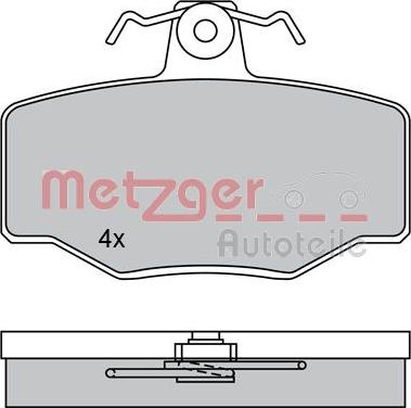 Metzger 1170076 - Bremžu uzliku kompl., Disku bremzes autospares.lv