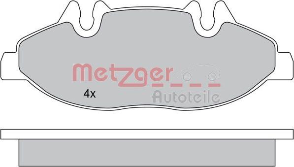 Metzger 1170145 - Bremžu uzliku kompl., Disku bremzes www.autospares.lv