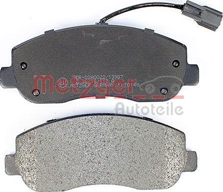 Metzger 1170148 - Bremžu uzliku kompl., Disku bremzes www.autospares.lv