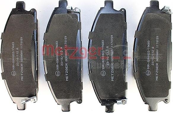 Metzger 1170159 - Bremžu uzliku kompl., Disku bremzes www.autospares.lv